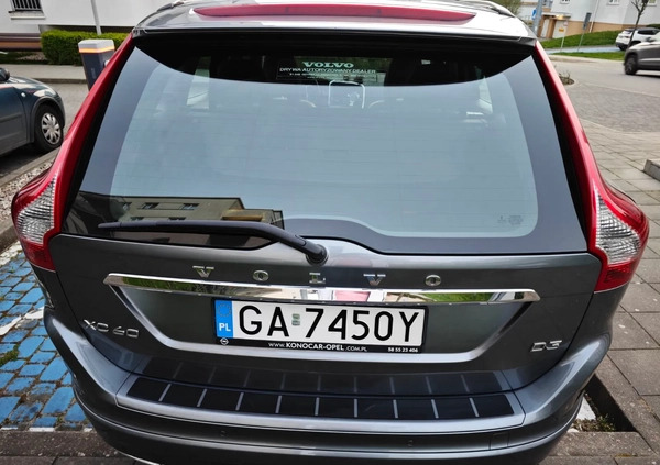 Volvo XC 60 cena 75030 przebieg: 160000, rok produkcji 2016 z Gdynia małe 79